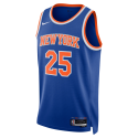 Mikal Bridges #25 Maillot icône bleu des New York Knicks