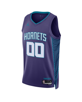 Maillot de déclaration violet Charlotte Hornets personnalisé