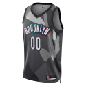 Maillot personnalisé Brooklyn Nets gris City Edition