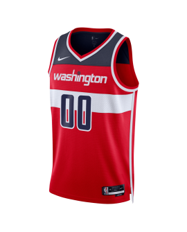 Maillot personnalisé avec icône rouge des Washington Wizards