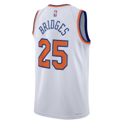 Mikal Bridges #25 Maillot de l'association blanche des New York Knicks