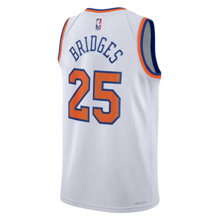 Mikal Bridges #25 Maillot de l'association blanche des New York Knicks