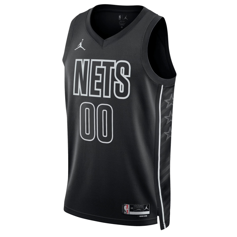 Maillot de déclaration noir personnalisé des Brooklyn Nets