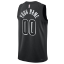 Maillot de déclaration noir personnalisé des Brooklyn Nets