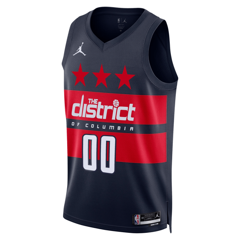 Maillot personnalisé avec déclaration bleue des Washington Wizards