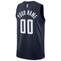 Maillot personnalisé avec déclaration bleue des Washington Wizards