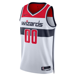 Maillot personnalisé de l'association blanche des Wizards de Washington