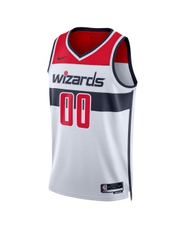 Maillot personnalisé de l'association blanche des Wizards de Washington