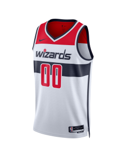 Maillot personnalisé de l'association blanche des Wizards de Washington