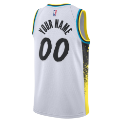 Maillot personnalisé Indiana Pacers White City Edition