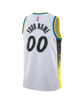 Maillot personnalisé Indiana Pacers White City Edition