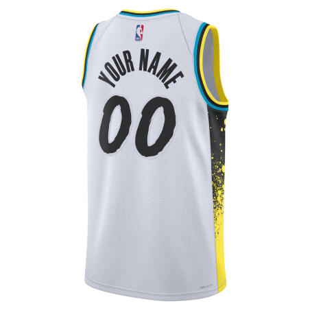Maillot personnalisé Indiana Pacers White City Edition