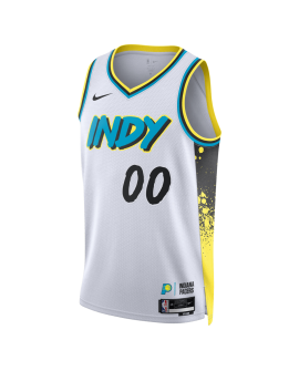 Maillot personnalisé Indiana Pacers White City Edition