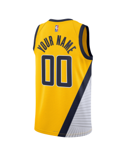 Maillot personnalisé Indiana Pacers Gold Statement