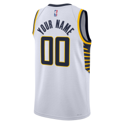Maillot personnalisé de l'association blanche des Indiana Pacers