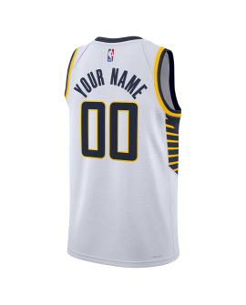 Maillot personnalisé de l'association blanche des Indiana Pacers