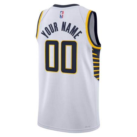 Maillot personnalisé de l'association blanche des Indiana Pacers
