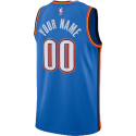 Maillot personnalisé Oklahoma City Thunder Blue Icon