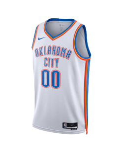 Maillot personnalisé de l'association blanche du Thunder d'Oklahoma City