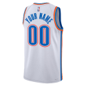 Maillot personnalisé de l'association blanche du Thunder d'Oklahoma City