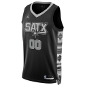 Maillot de déclaration noir personnalisé des San Antonio Spurs