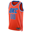 Maillot personnalisé Oklahoma City Thunder Orange Statement