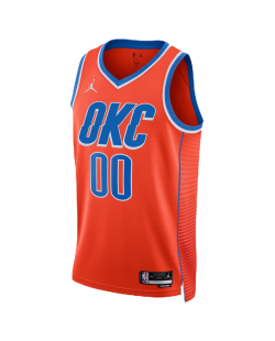 Maillot personnalisé Oklahoma City Thunder Orange Statement