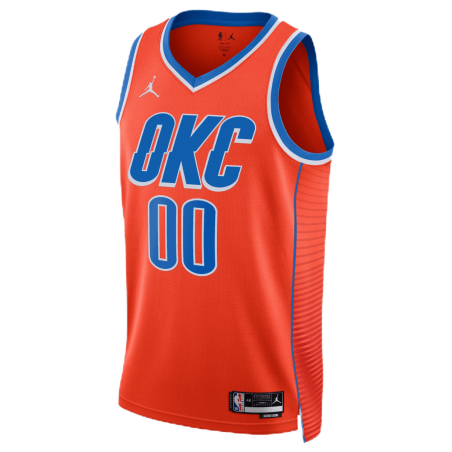 Maillot personnalisé Oklahoma City Thunder Orange Statement