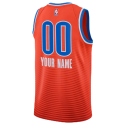 Maillot personnalisé Oklahoma City Thunder Orange Statement