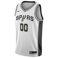 Maillot personnalisé de l'association blanche des San Antonio Spurs