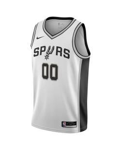 Maillot personnalisé de l'association blanche des San Antonio Spurs