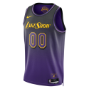 Maillot personnalisé Los Angeles Lakers Purple City Edition