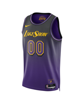 Maillot personnalisé Los Angeles Lakers Purple City Edition