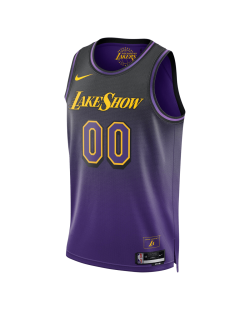 Maillot personnalisé Los Angeles Lakers Purple City Edition