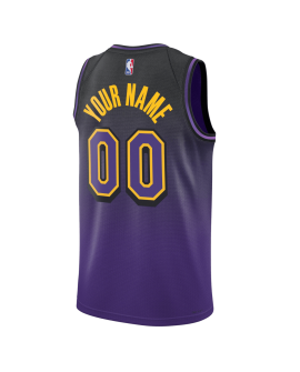 Maillot personnalisé Los Angeles Lakers Purple City Edition