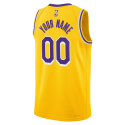Maillot personnalisé édition icône jaune des Lakers de Los Angeles