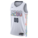 Maillot personnalisé Denver Nuggets White City Edition personnalisé
