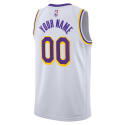 Maillot personnalisé de l'association blanche des Lakers de Los Angeles