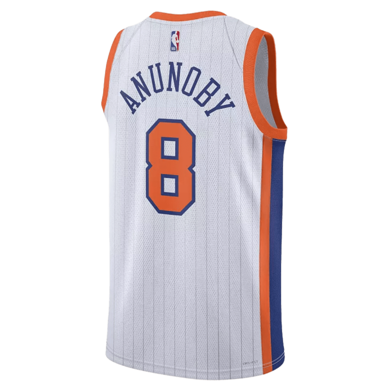 Maillot OG Anunoby #8 New York Knicks White City Edition