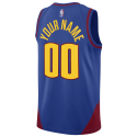 Maillot personnalisé avec déclaration bleue des Denver Nuggets