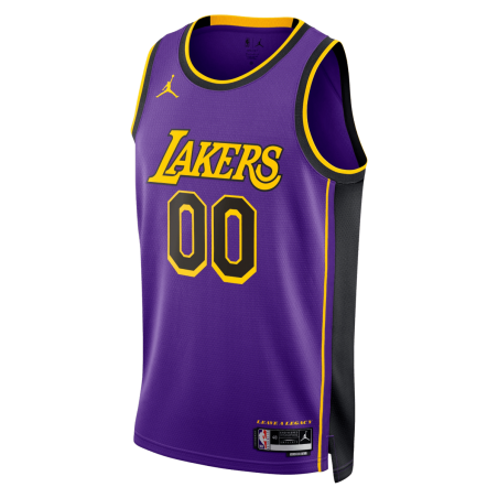 Maillot de déclaration violet personnalisé des Los Angeles Lakers