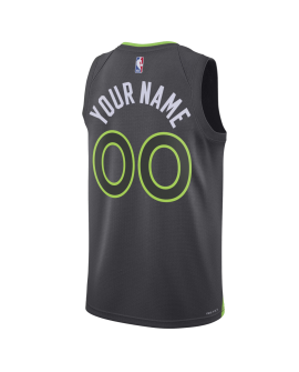 Maillot personnalisé Minnesota Timberwolves Charcoal Statement