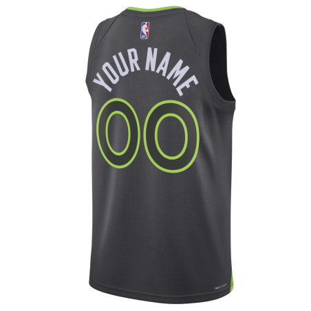 Maillot personnalisé Minnesota Timberwolves Charcoal Statement