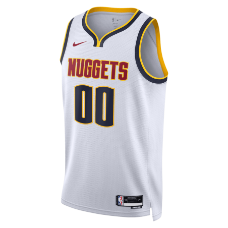 Maillot personnalisé Denver Nuggets White Association personnalisé
