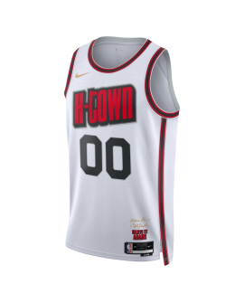 Maillot personnalisé Houston Rockets White City Edition