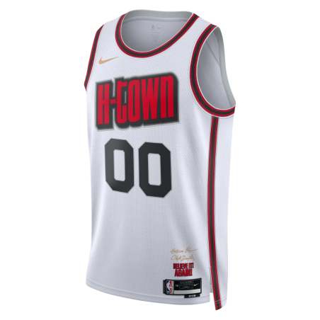 Maillot personnalisé Houston Rockets White City Edition
