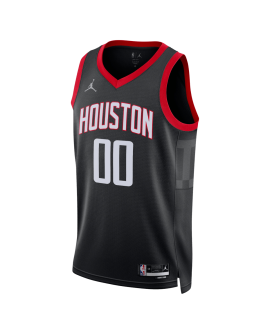 Maillot de déclaration noir personnalisé des Houston Rockets