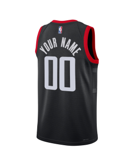 Maillot de déclaration noir personnalisé des Houston Rockets