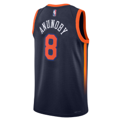 Maillot de déclaration OG Anunoby #8 New York Knicks Navy