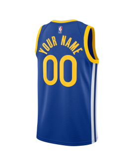 Maillot personnalisé Golden State Warriors Royal Blue Icon personnalisé